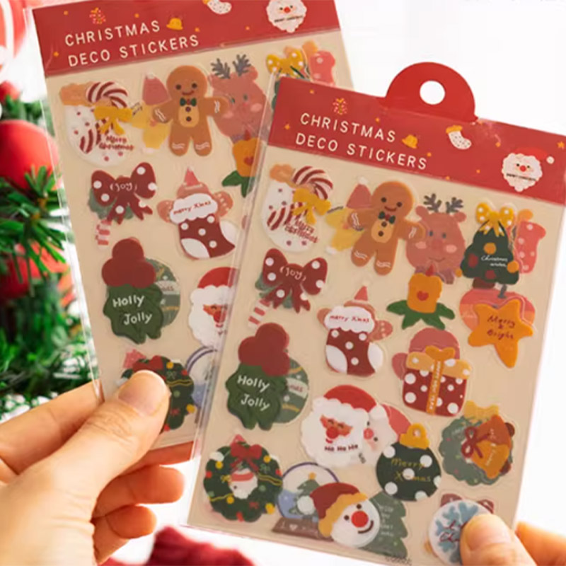 Christmas decorative pattern glass waterproof sticker