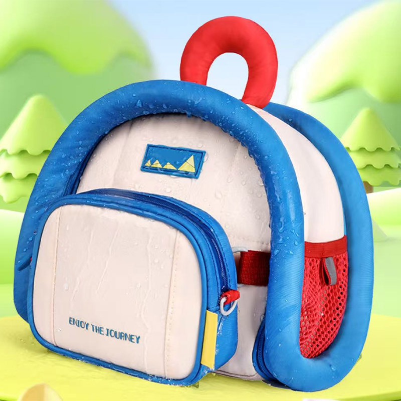 Primary School Students’ Circle Style Travel Bag, Kindergarten Kids Crossbody Bag & Backpack Set