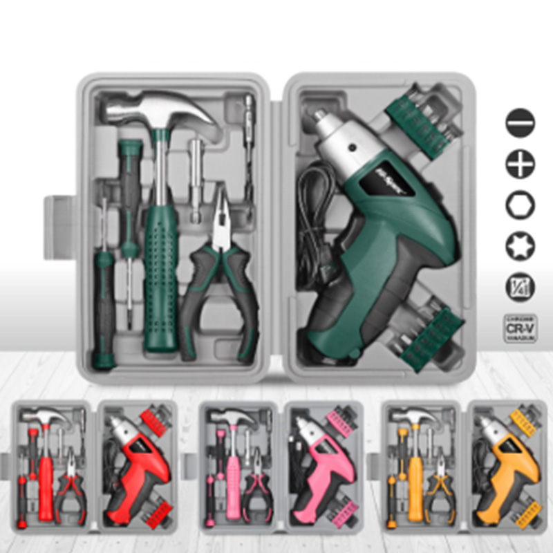 Small Household Rechargeable Electric Drill Multifunctional Set