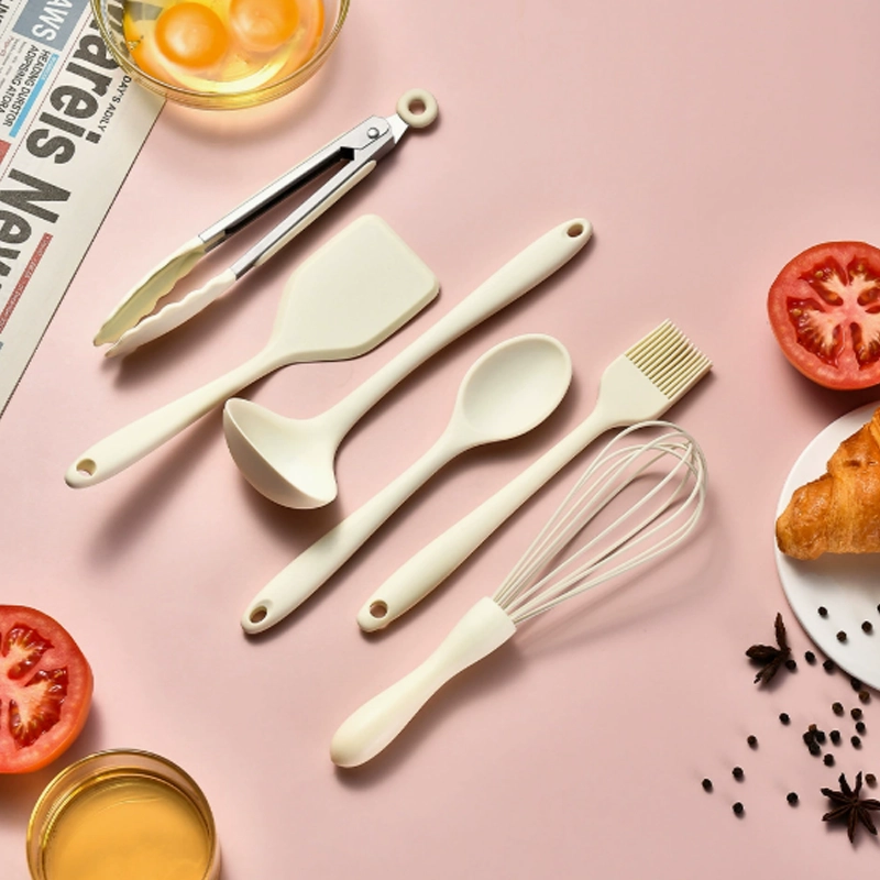 6-Piece Mini Silicone Kitchen Utensil Set, Non-Stick Cookware Tools for Baking & Cooking