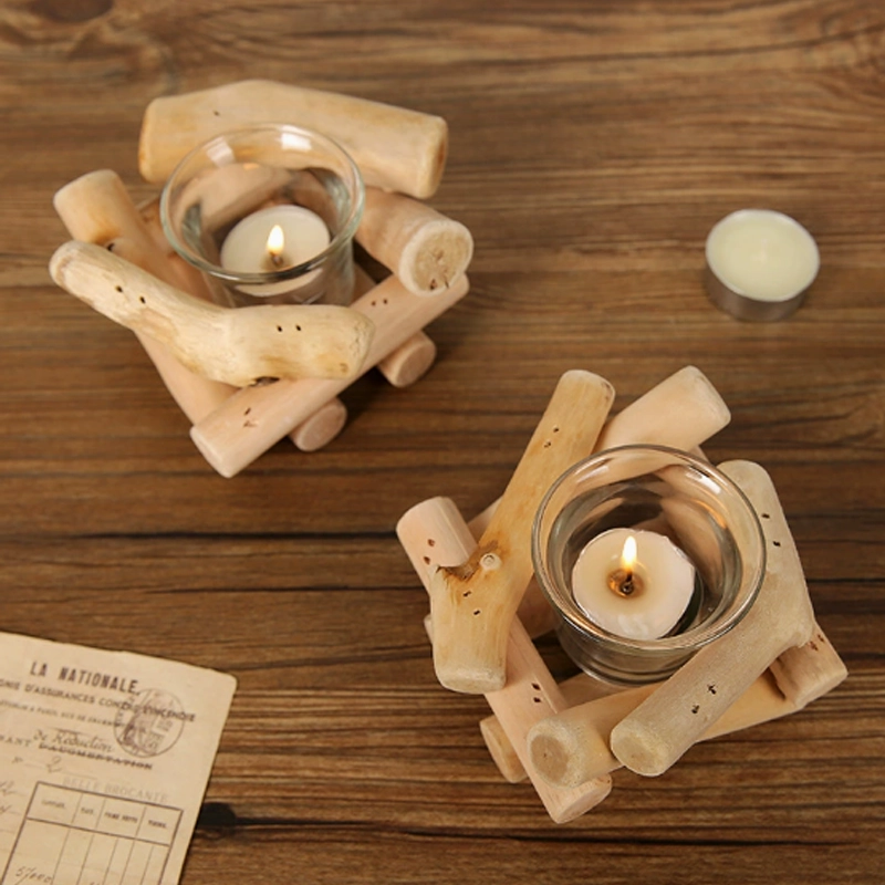 Natural Driftwood Tealight Candle Holder