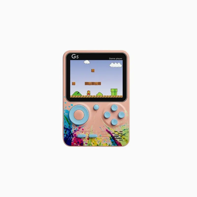 G5 Portable Color Game Console, Classic Retro 2-Player Game Console Support TV Output