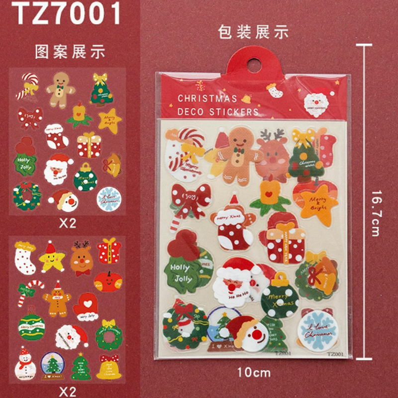 Christmas Cartoon Gift Hang Tags & Stickers