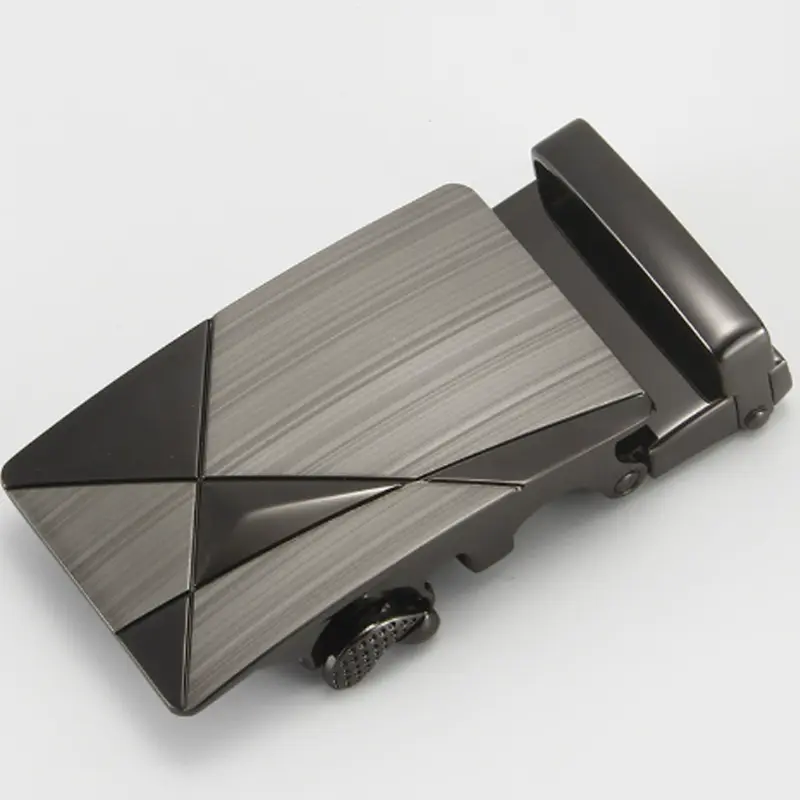 Men’s Automatic Belt Buckle, Alloy Ratchet Slide Buckle, Replacement Auto‑Lock Buckle for Business Casual Belt Strap